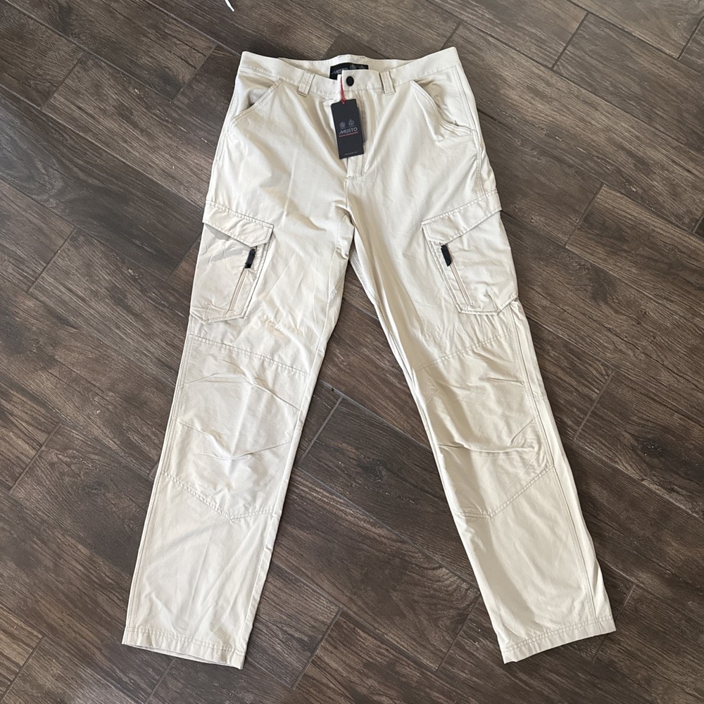 Musto Essential Evo Fast Dry Trouser Men 36x34 Cargo Pants Volvo Ocean Race NWT